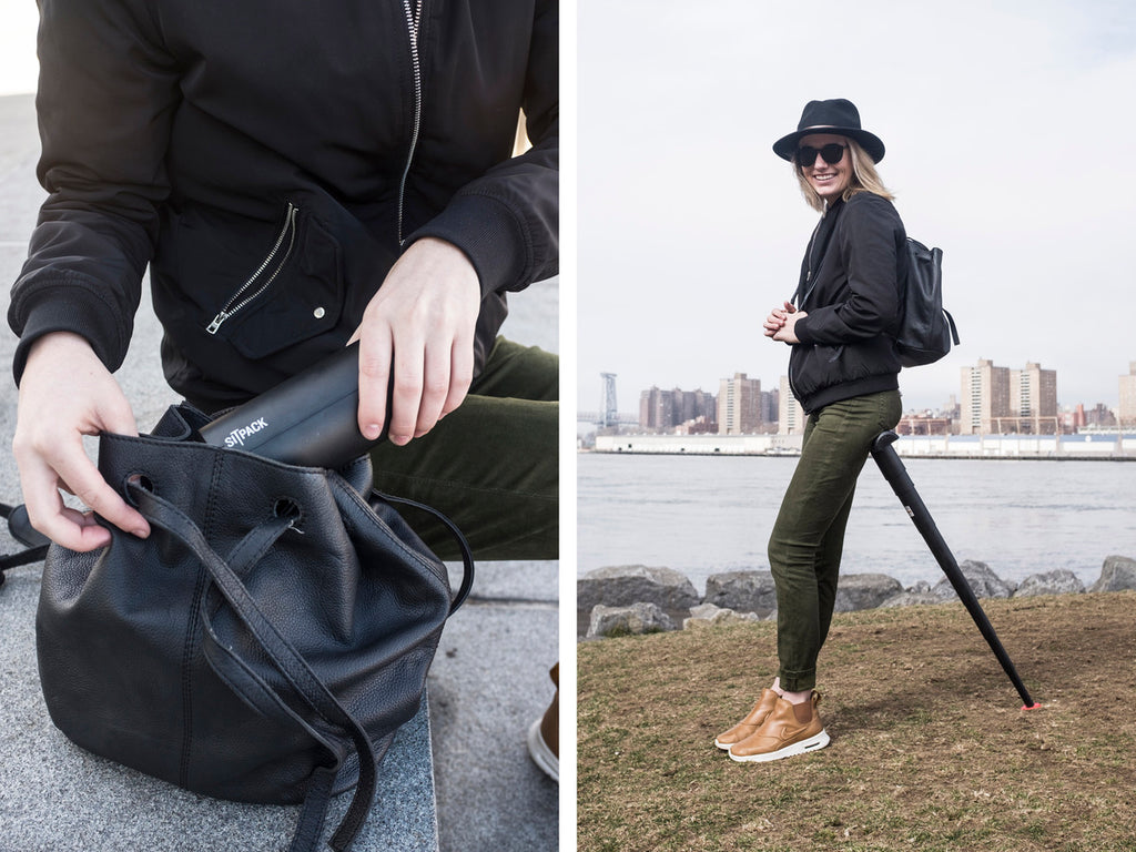 SitPack 2.0 - Foldable Single-Leg Chair - 500g (incl. carry strap etc.)