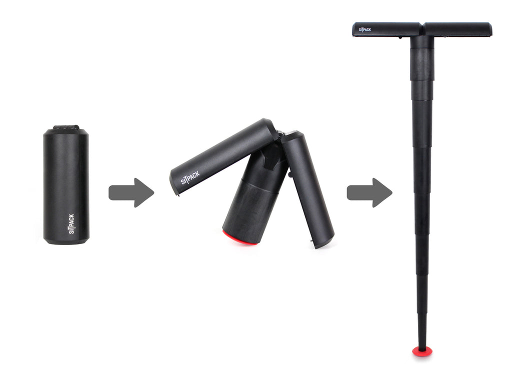 SitPack 2.0 - Foldable Single-Leg Chair - 500g (incl. carry strap etc.)
