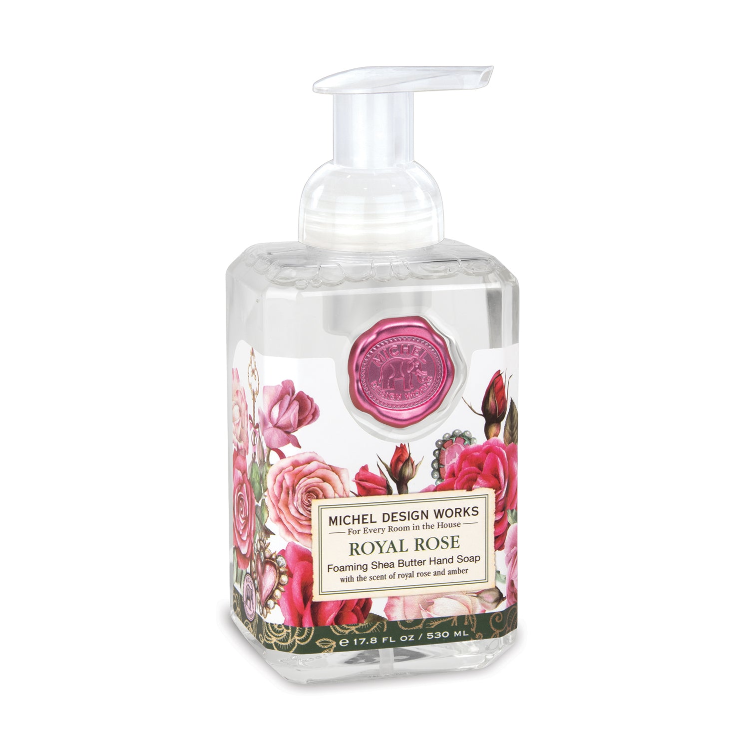 Skumhåndsæbe med aloe - Michel Design Works- Royal Rose - Michel Design Works