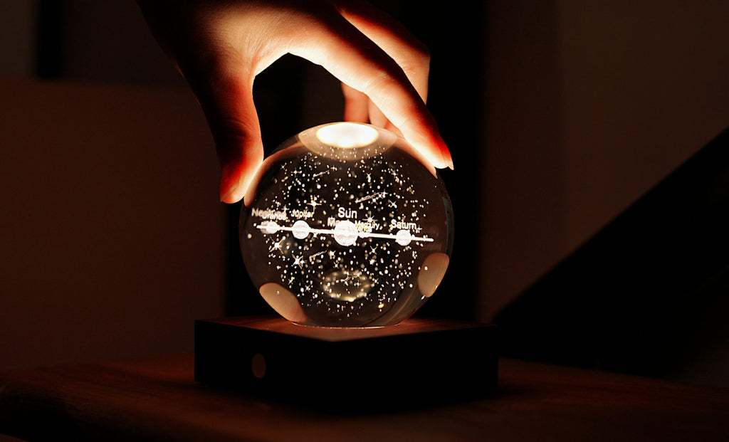Gingko Design - Amber Crystal Light – dekorative LED-Kristallleuchte
