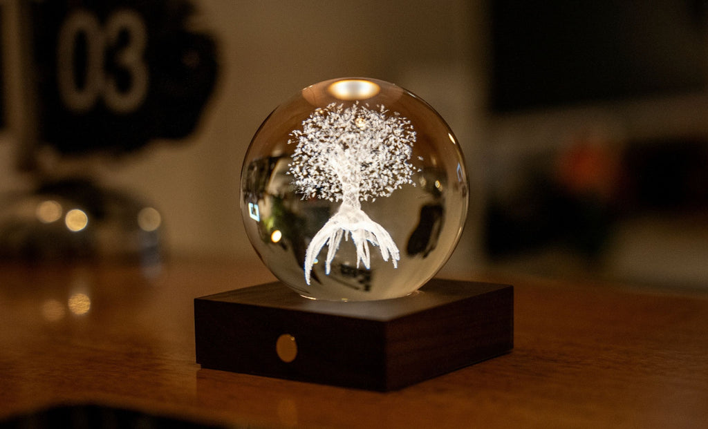 Gingko Design - Amber Crystal Light – dekorative LED-Kristallleuchte