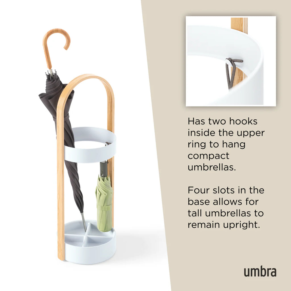 Umbrella Stand - Bellwood - Stand for both full-size umbrellas and compact umbrellas - Umbra