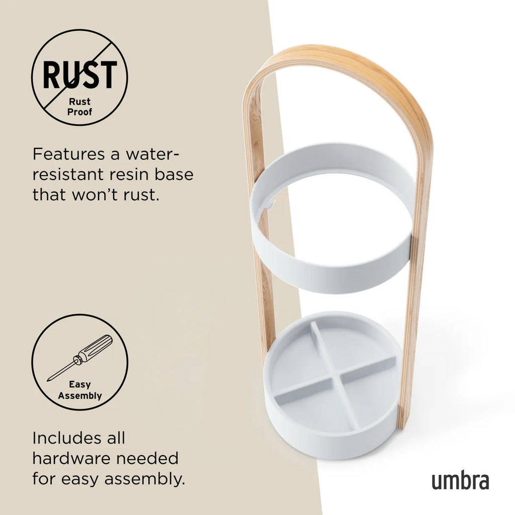 Umbrella Stand - Bellwood - Stand for both full-size umbrellas and compact umbrellas - Umbra