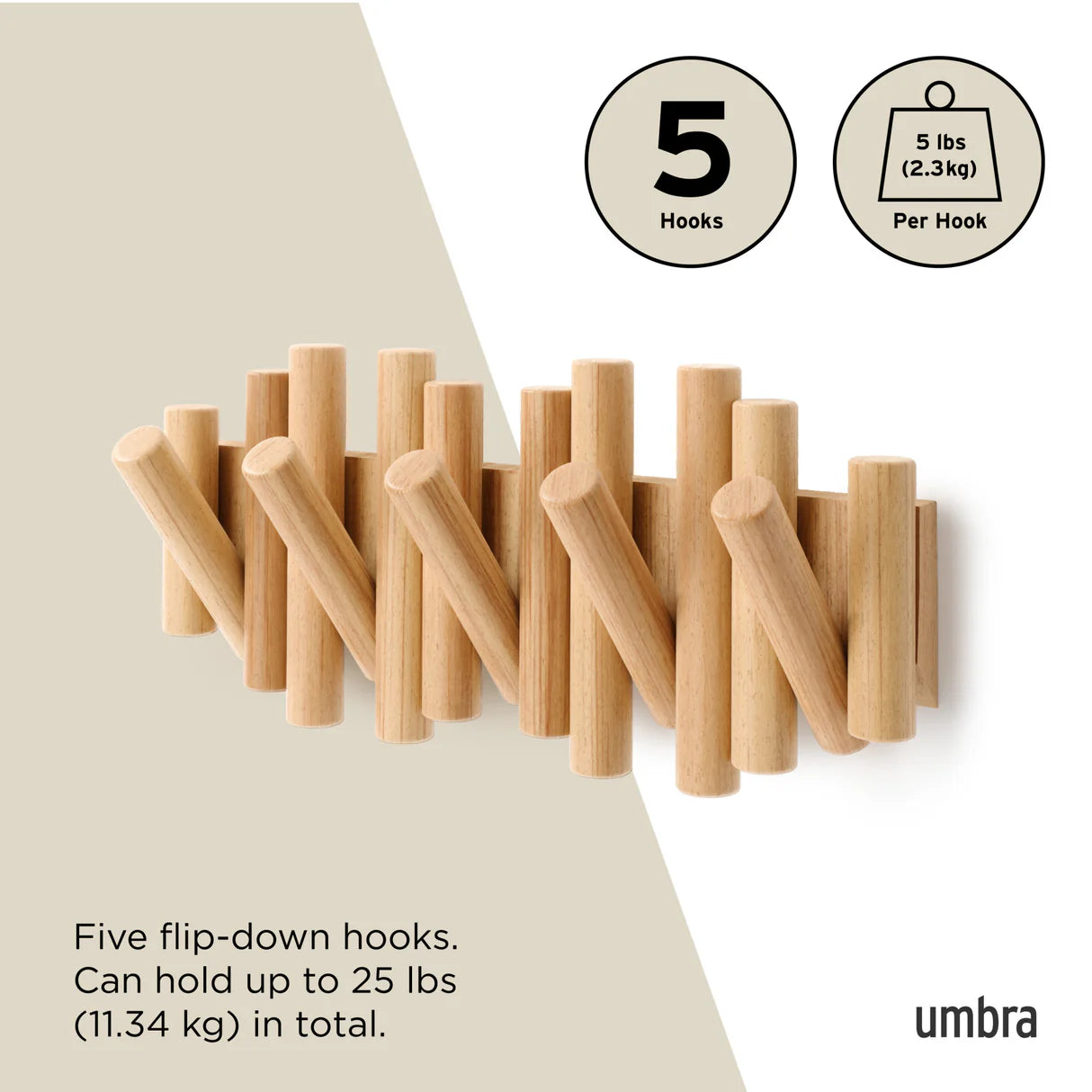 Umbra Picket Wall Hook – Elegant and Practical Wall Storage