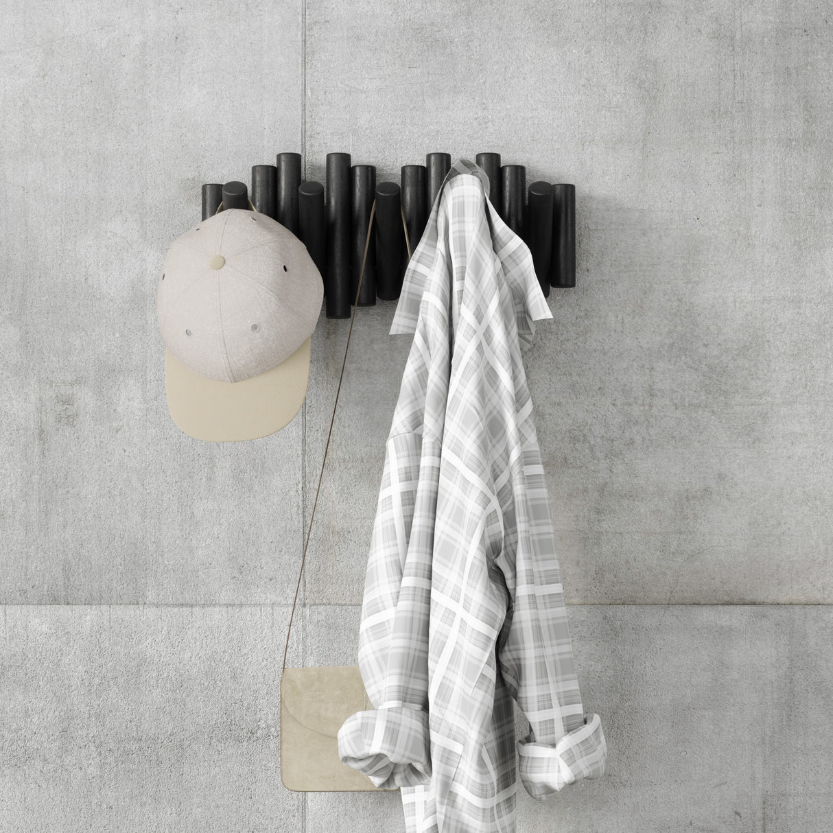 Umbra Picket Garderobenleiste – Elegante und praktische Wandaufbewahrung