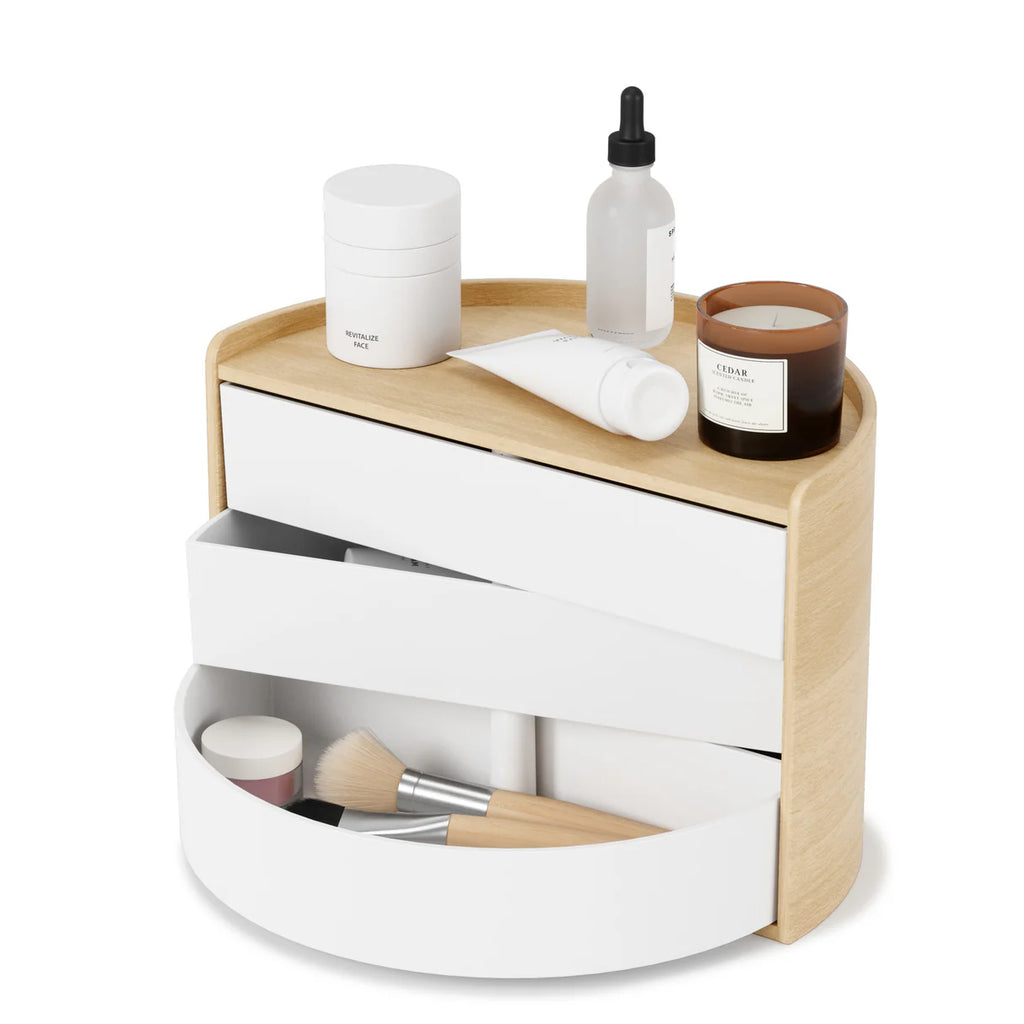 Umbra Moona Storage Box – Stylish storage with swivel drawers