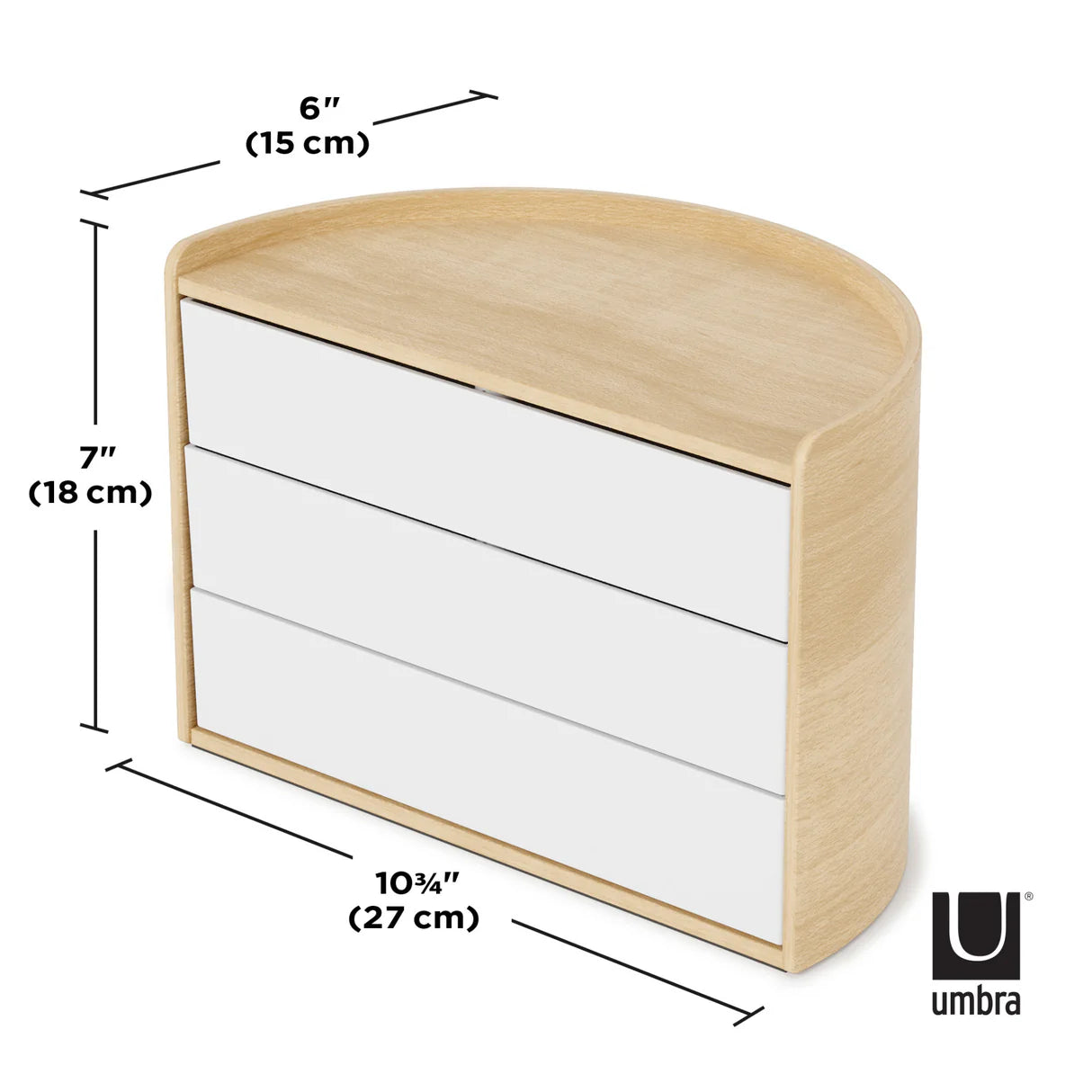 Umbra Moona Storage Box – Stylish storage with swivel drawers