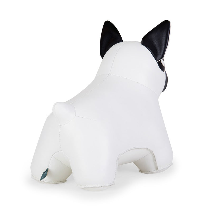 Züny -  Fransk Bulldog - Dørstopper - 2 kg - hvid
