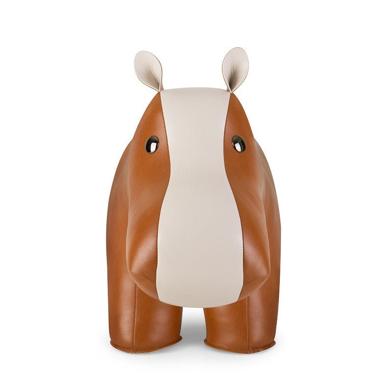 Zuny Nilpferd Hocker – Tan/Wheat